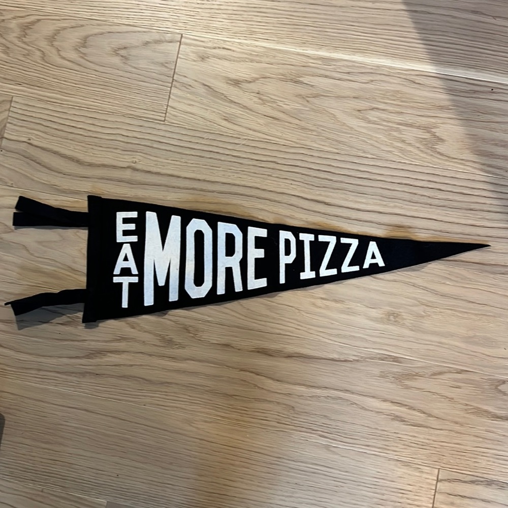 Eat more pizza pennant